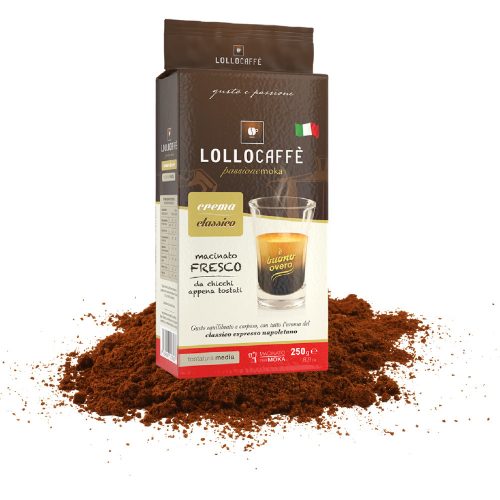 250g Lollo Ground Coffee Crema Classico Blend