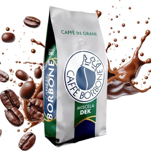 1 kg Caffé Borbone miscela DEK decaffeinated whole coffee beans blend