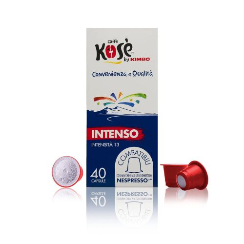 40 pieces Caffé Kosè by Kimbo Intenso Nespresso compatible coffee capsule