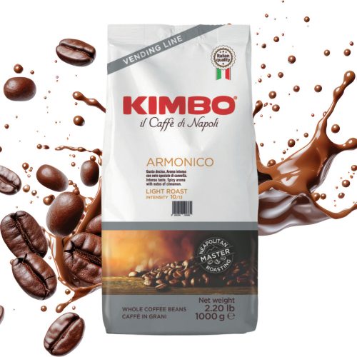 1kg Caffè Kimbo Espresso Vending Harmonious whole coffee beans blend