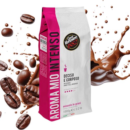 1 kg Caffè Vergnano 1882 Aroma Mio Intenso whole coffee beans blend