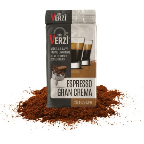 250g Verzi Miscela Gran Crema Ground Coffee