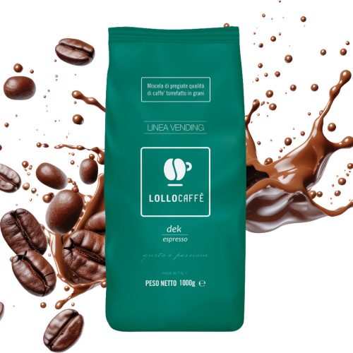 1 kg LolloCaffé dek espresso decaffeinated whole coffee beans blend