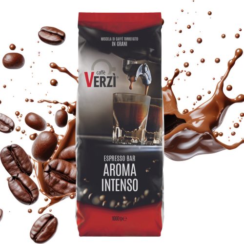 1 kg Caffé VERZI Espresso Bar AROMA INTENSO whole coffee beans blend