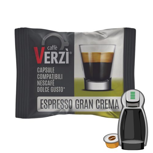 1 piece Caffè Verzì Espresso Gran Crema Dolce Gusto compatible coffee capsule