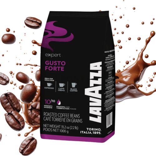 1 kg Lavazza Gusto Forte whole coffee beans blend