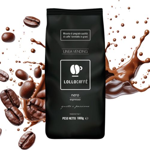 1 kg LolloCaffé nero espresso whole coffee beans blend